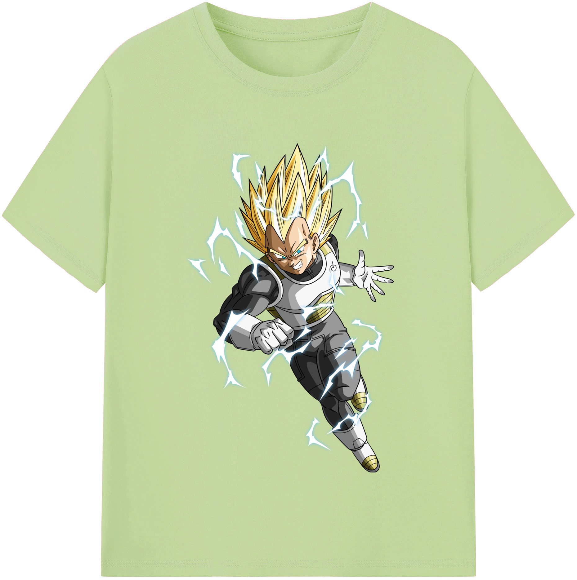 （画像用） ドラゴンボール ベジータ四世（Bejīta Yonsei）DRAGON BALL Vegeta IV 綿100％半袖Tシャツ（フロントプリント）
